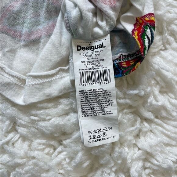 Desigual Ramona Asymmetrical Floral Top - Picture 10 of 12